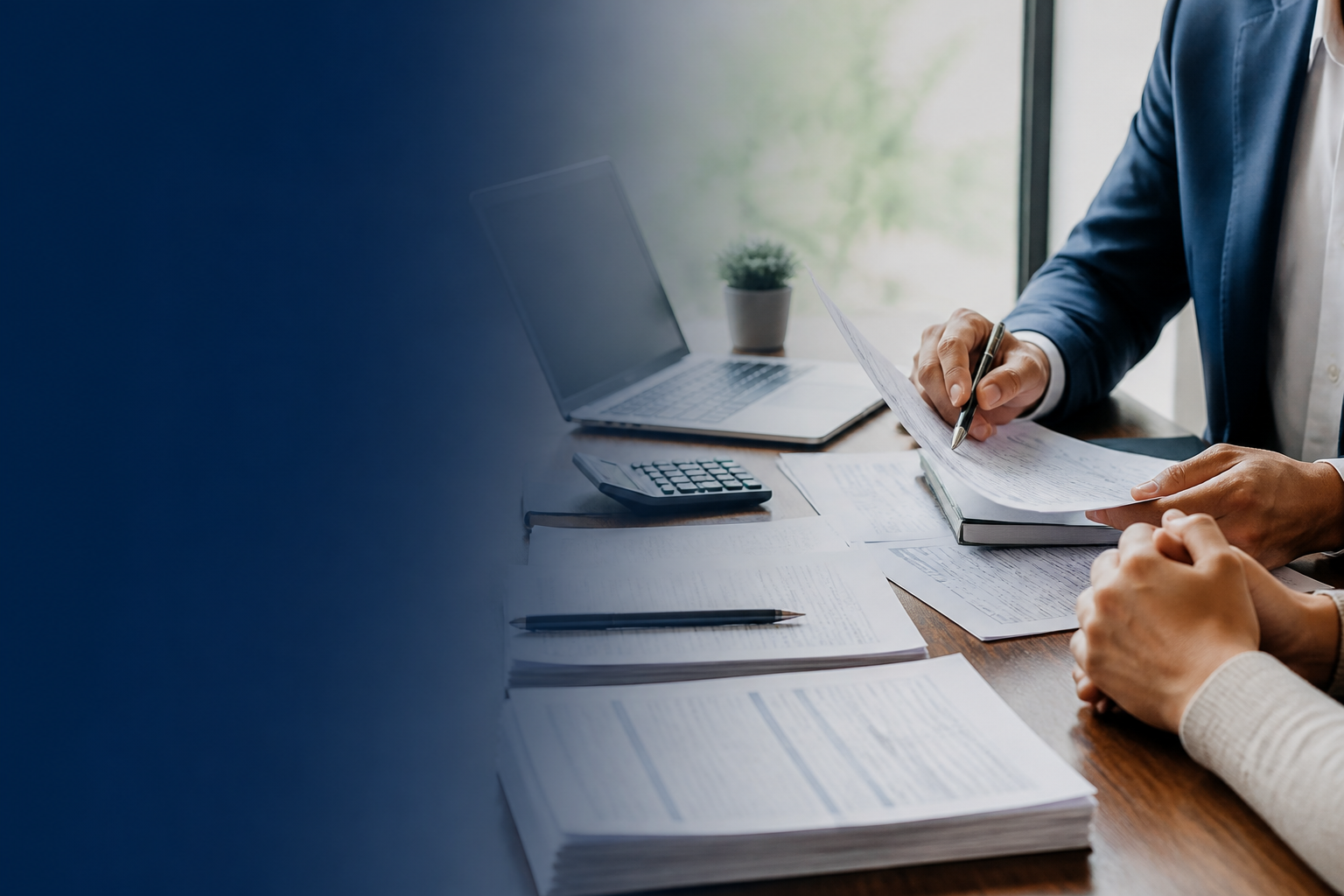 Tax documents reviewed during a consultation
