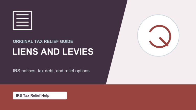 Liens and Levies tax relief guide featured image