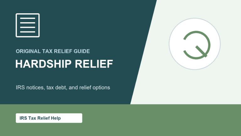 Hardship Relief tax relief guide featured image