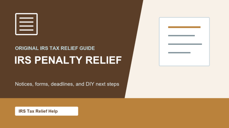 IRS Penalty Relief guide from IRS Tax Relief Help